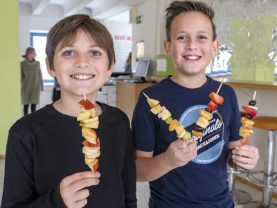 Gesunde Jause – Obstspieße