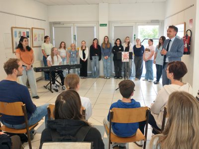 Vernissage der Malakademie in unserer Aula