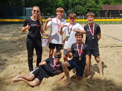 Beachvolleyball-Landesmeistertitel für die Burschen der 1. und 2. Klassen