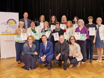 Verleihung Gütesiegel „Singende klingende Schule“